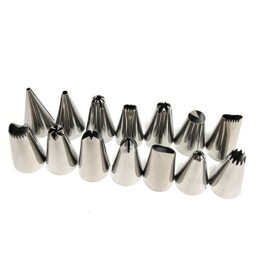 16-Piece Cake Decorating Piping Set with EVA Bag