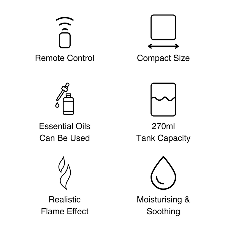 Experience the Warmth of a Bonfire with Our Ultrasonic Flame Aroma Diffuser