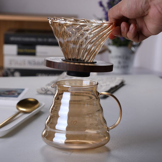 Brew with Elegance: Minimalist Japanese-Style Mini Coffee Pour Over Set
