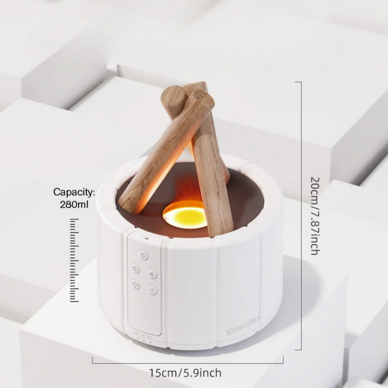 Experience the Warmth of a Bonfire with Our Ultrasonic Flame Aroma Diffuser
