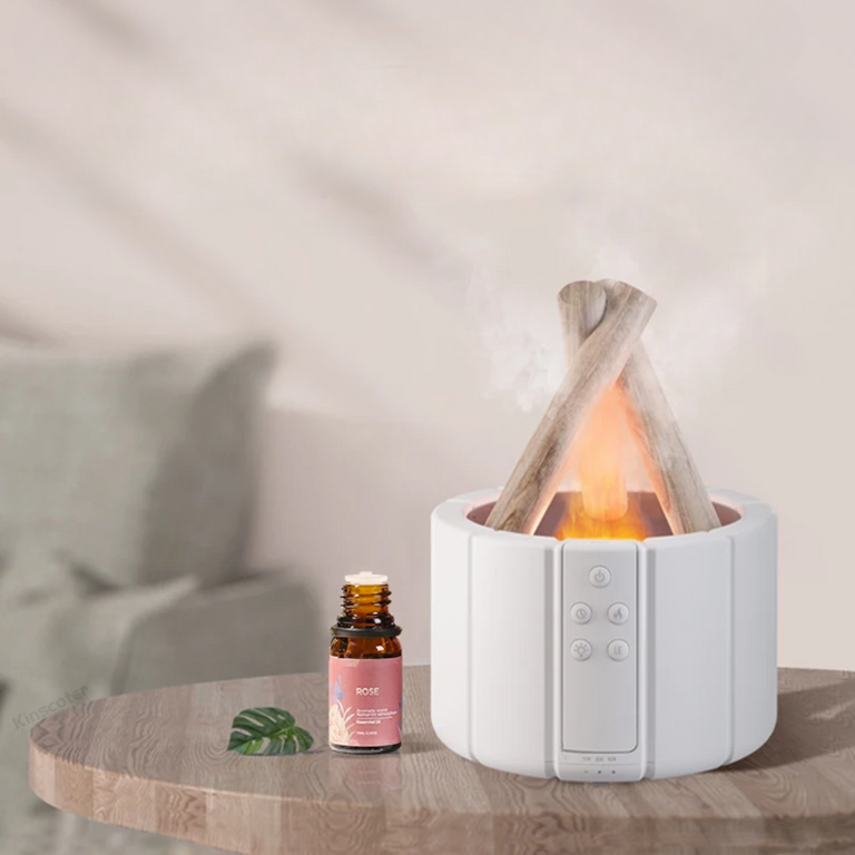 Experience the Warmth of a Bonfire with Our Ultrasonic Flame Aroma Diffuser
