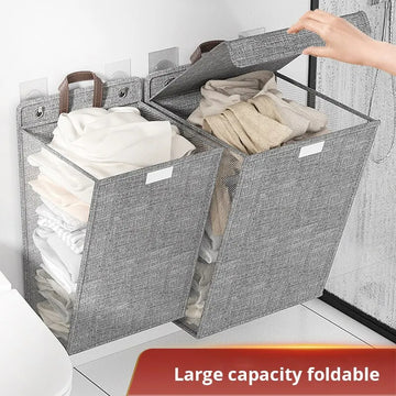Tidy Up Laundry, Toys & Towels Without Taking Up Floor Space
