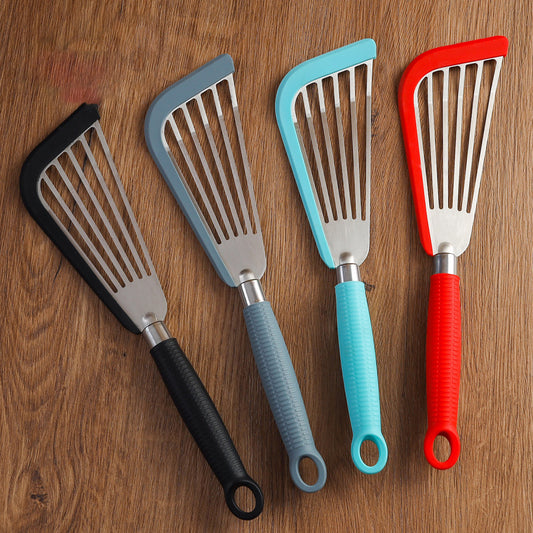 Master Your Kitchen with Our Sleek Silicone & Stainless Steel Fish Spatula