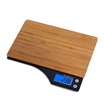 Bamboo Digital Kitchen Scale with Tare Function - Grams and Ounces