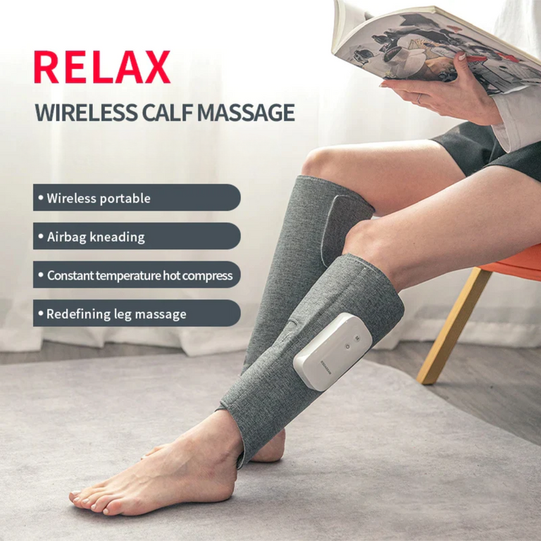 Say Goodbye to Leg Pain with Our 360° Heated Air Compression Leg Massager