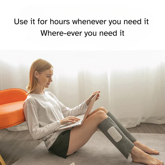 Say Goodbye to Leg Pain with Our 360° Heated Air Compression Leg Massager