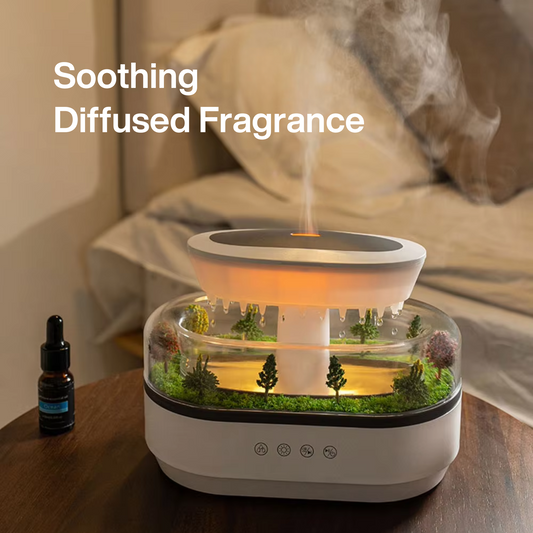 AquaBloom™ 4-in-1 Raindrop Humidifier, Aroma Diffuser, Natural White-noise & Night Light
