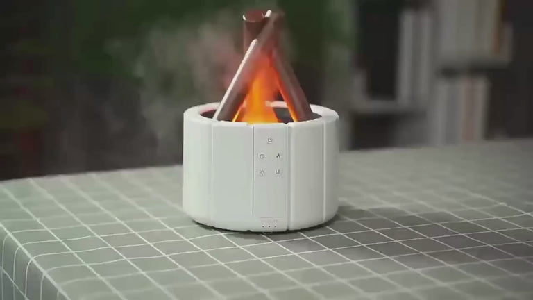 Experience the Warmth of a Bonfire with Our Ultrasonic Flame Aroma Diffuser